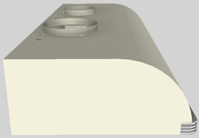 Vent-A-Hood® 42" Biscuit Retro Style Under Cabinet Range Hood-1