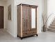 International Furniture Direct Antique Brown Armoire-1