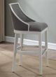 American Woodcrafters Keller Gray/Off-White 26" Barstool-1