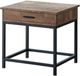 Coaster® Byers Brown Oak End Table with Sandy Black Base-0