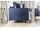 Furniture of America® Jodie Satin Blue Sofa-1