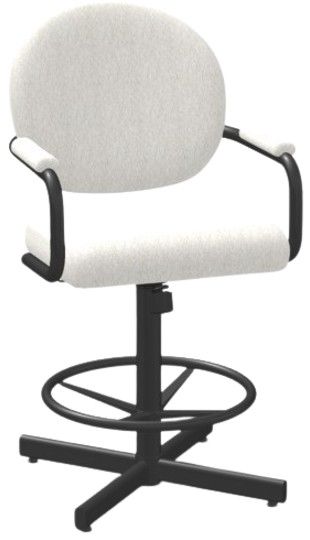 Chromcraft Customizable Astra Swivel Tilt Counter Height Dining Stool-4