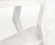International Furniture Direct Moka White X-Shaped Étagère Bookcase-4