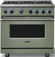 Viking® 7 Series 36" Eucalyptus Pro Style Liquid Propane Gas Range-3