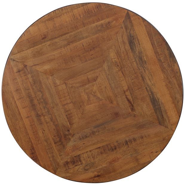Coast2Coast Home™ Trooper Natural Cocktail Table with Black Base-4