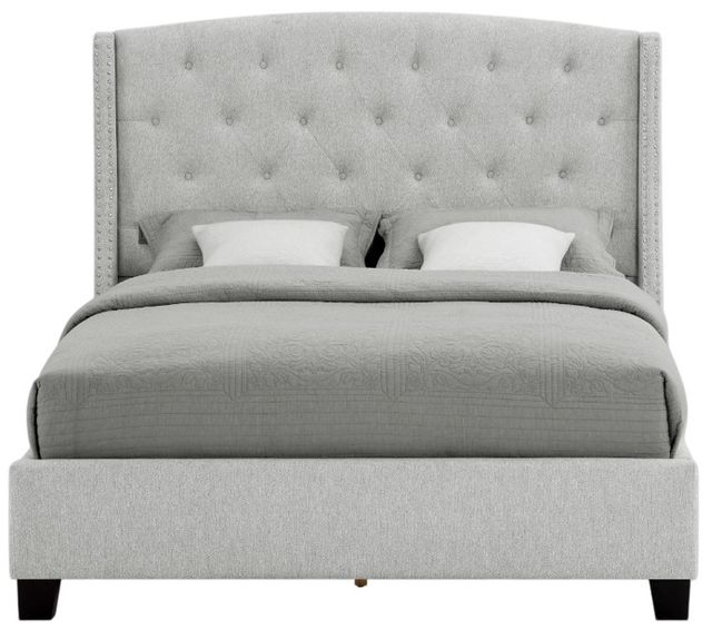 Crown Mark Eva Dove King Upholstered Panel Bed-4