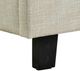 Elements International Erica Natural Upholstered Full Platform Bed-4
