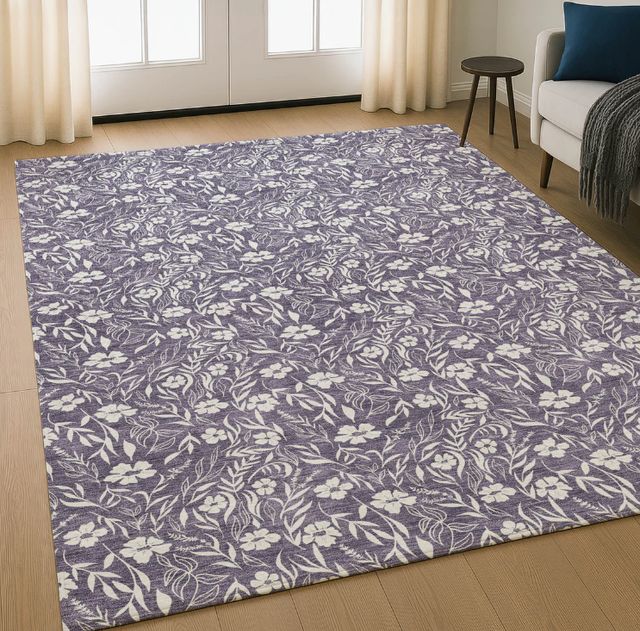 Dalyn™ Rug Company Soft Essentials SE4 Purple 5'x8' Area Rug-1