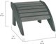 C R Plastic Blue Footstool-2