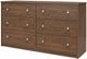 Ameriwood Home Ellwyn Saint Walnut 6 Drawer Dresser-2