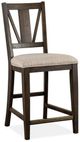 Magnussen Home® Westley Falls Graphite Counter Chair-1