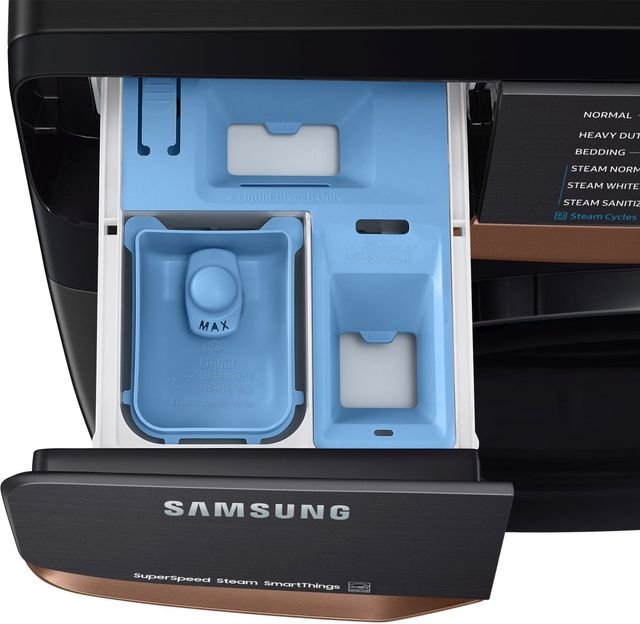 Samsung Brushed Black Front Load Laundry Pair-15