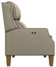 Best® Home Furnishings Customizable Pauley I Power High Leg Recliner with Honey Birch Legs-2