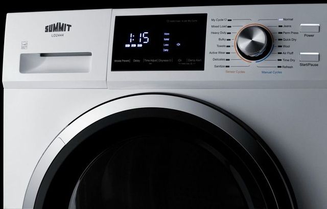 Summit® 4.4 Cu. Ft. White Front Load Ventless Electric Dryer-6