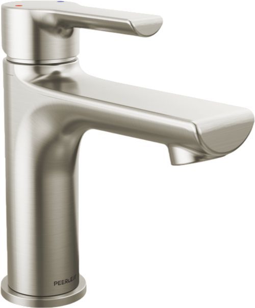 Peerless Flute™ Brushed Nickel 8" Single Top Handle Lavatory Faucet-0