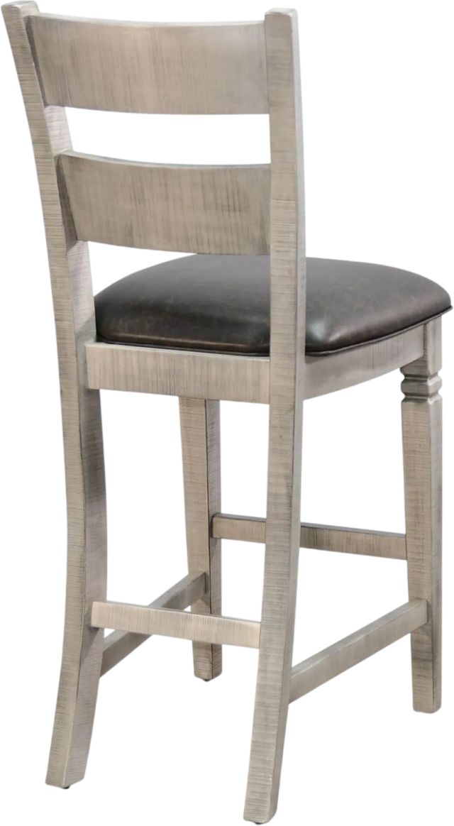 Sunny Designs™ Alpine Gray/Black 30" Ladderback Bar Stool-1