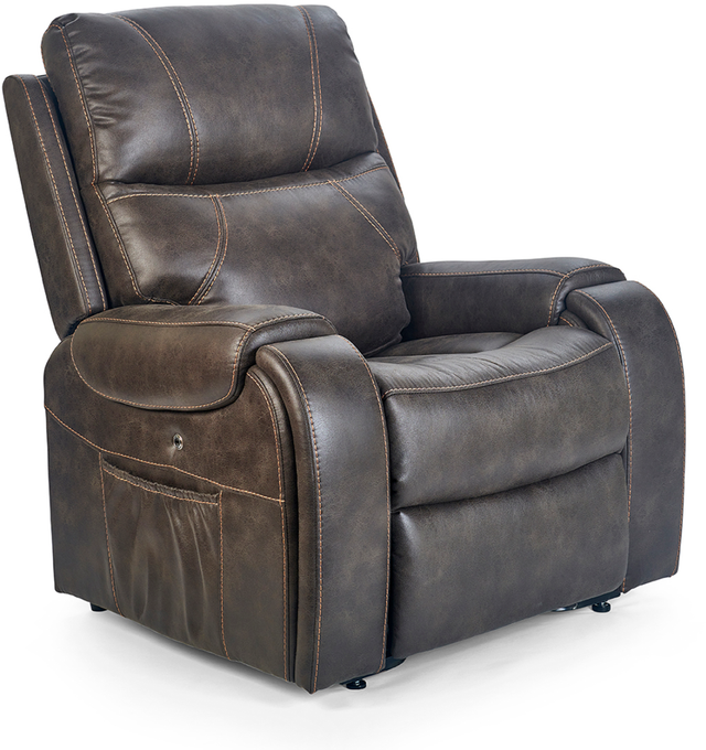Ultra Comfort™ Explorer Sedona Power Lift Chair Recliner in a Graphite Fabric-0