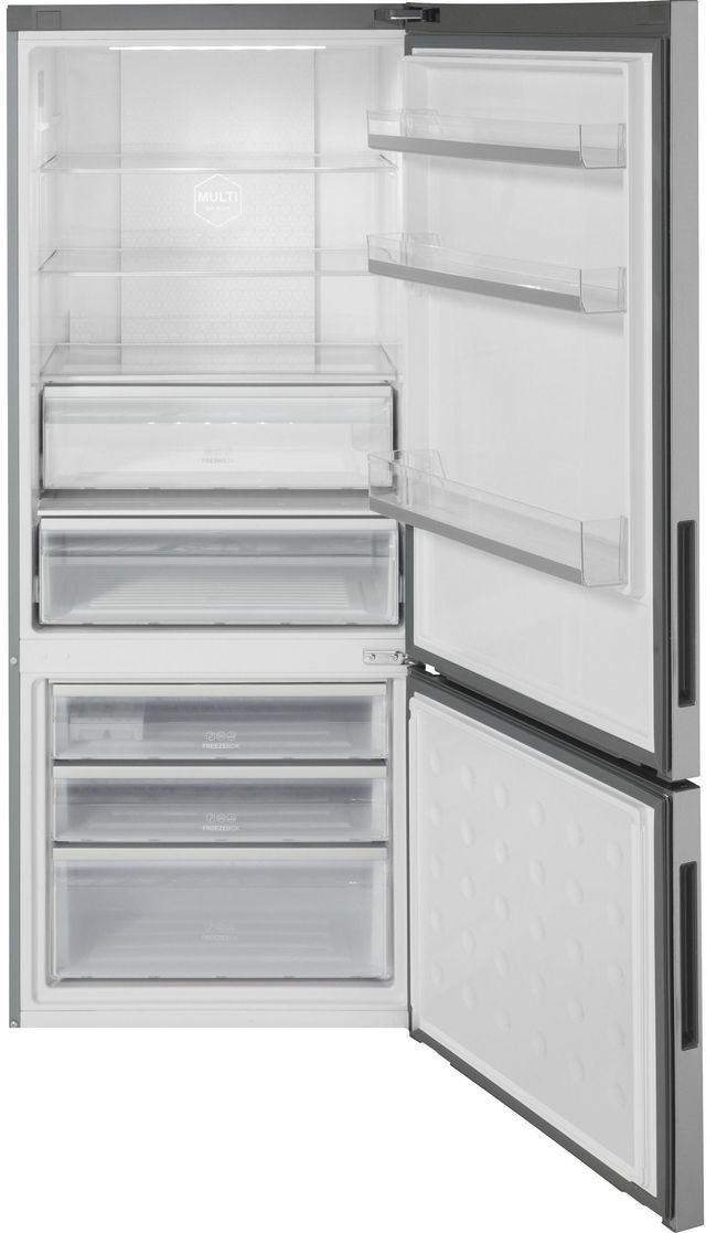 Haier 15.0 Cu. Ft. Stainless Steel Bottom Freezer Refrigerator-2