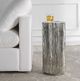 Uttermost® Echo Polished Dark Nickel Drink Table-1
