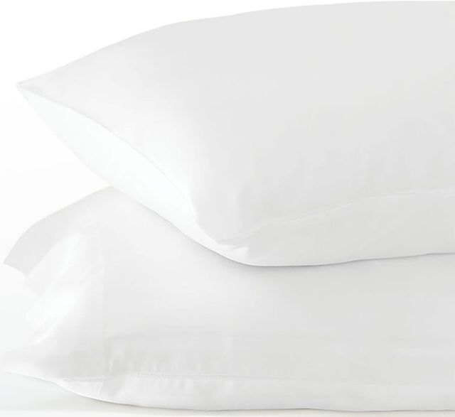 Cariloha Resort 2-Piece Bamboo Viscose White King Pillow Case Set-0