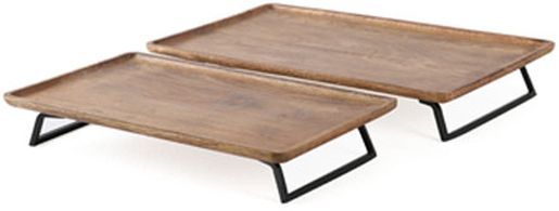 Signature Design by Ashley® Kaleena 2-Piece Brown/Black Tray Set-0