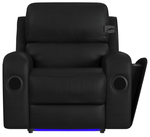 Elements International Euphora Black Power Glider Recliner-4