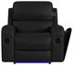 Elements International Euphora Black Power Glider Recliner-4