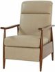 BarcaLounger® Hampton Shoreham Cream Leather Manual Recliner-4