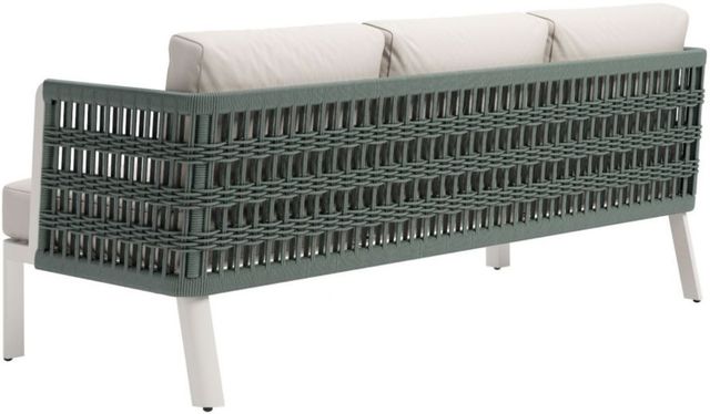 Zuo® Modern Bridgehampton White Aluminum Outdoor Sofa-3