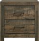 Elements International Bailey 4-Piece Warm Walnut King Panel Bedroom Set-3