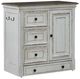 Liberty Furniture Magnolia Manor Antique White/Weathered Bark Pet Feeder Cabinet-0