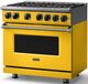 Viking® 7 Series 36'' Daffodil Pro Style Natural Gas Range-3