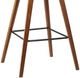 Armen Living Fox 2-Piece Brown/Walnut Counter Stool Set-5