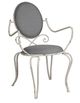 A & B Home Gray/White Chair-0
