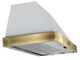 FORNO® Vittorio 48" White Wall Mounted Range Hood with Antique Brass Trim-2