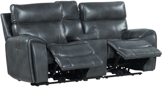 Intercon Silhouette Bolero Slate Dual-Power Loveseat -2