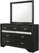 Coaster® Miranda Black 7-Drawer Dresser and Mirror-2