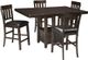 Signature Design by Ashley® Haddigan Dark Brown Upholstered Bar Stool-1