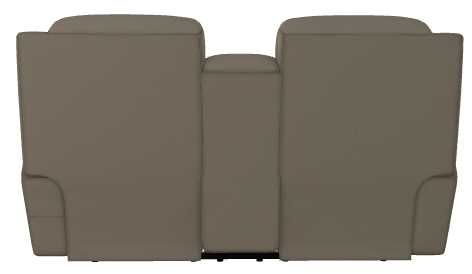 La-Z-Boy® Dorian Fossil Power Reclining Loveseat with Console and Headrest-3