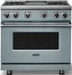 Viking® 7 Series 36" November Sky Pro Style Natural Gas Range with Griddle-2