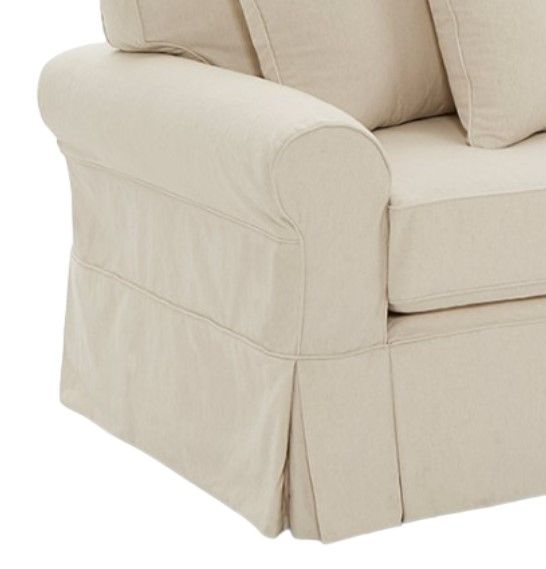 Four Seasons Customizable Daniel 2-Seat Slipcovered Sofa-1