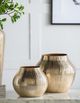 A & B Home Gold Chisel Flower Vase-4