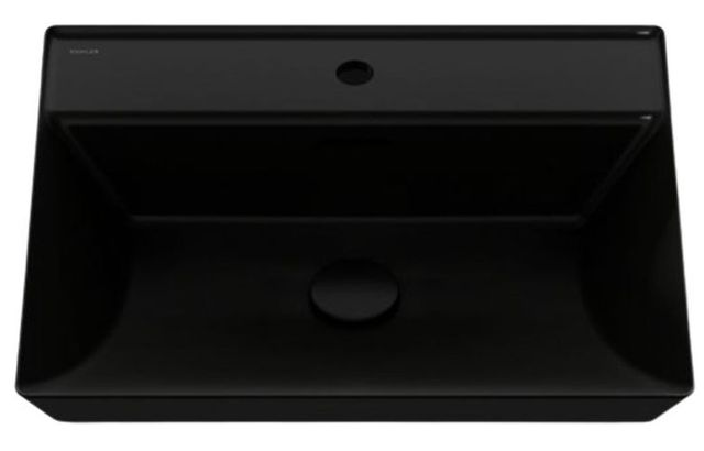 Kohler Brazn® Honed Black 23" Rectangular Vessel Bathroom Sink-4