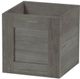 Crate Designs™ Furniture Cube Graphite Finish Accent Table-0