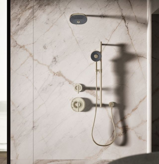 KOHLER® Statement® Vibrant Brushed Bronze 1.75 GPM Round 3-Function Handshower-3