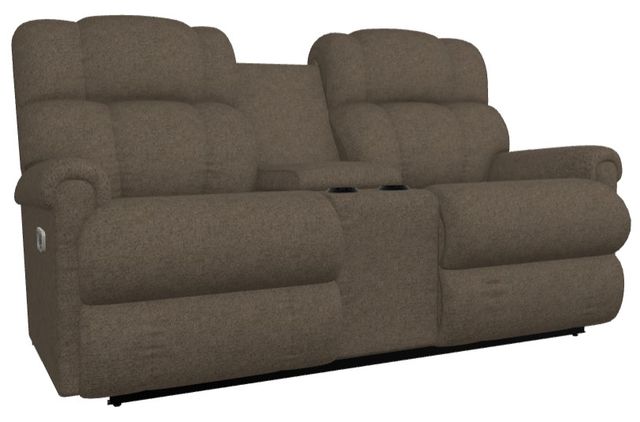 La-Z-Boy® Pinnacle Java Power Wall Reclining Loveseat with Headrest and Console-0