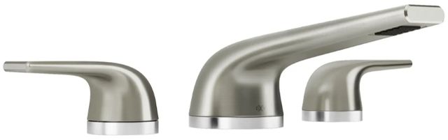 DXV Modulus Brushed Nickel Widespread Two-Handle Bathroom Faucet with Lever Handles-0