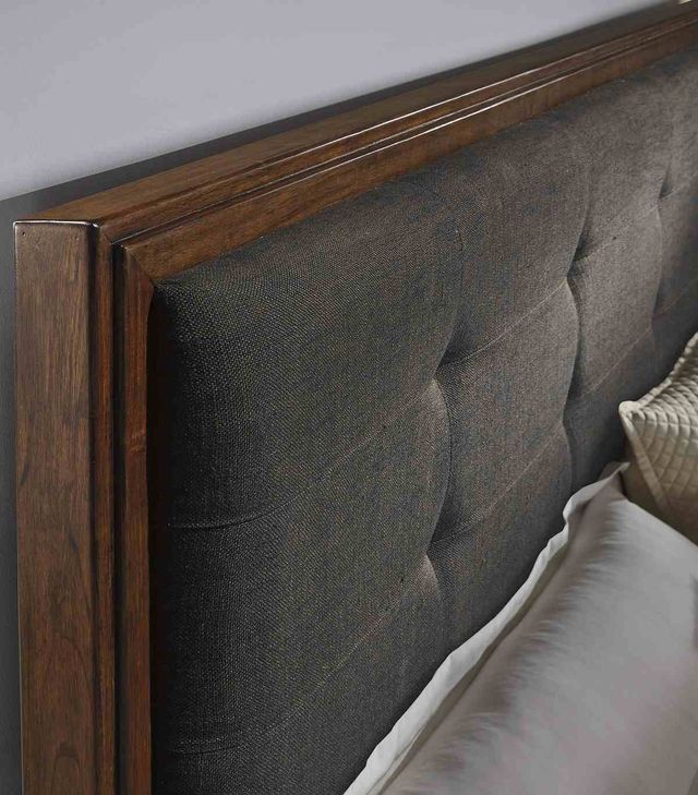 Signature Design by Ashley® Ralene Dark Brown Queen Upholstered Panel Bed-3