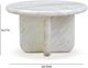 TOV Furniture Juju 2-Piece White Faux Marble Indoor/Outdoor Nesting Coffee Table Set-2