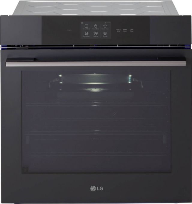LG 24" Black Smart Single Electric Wall Oven with Instaview® -0